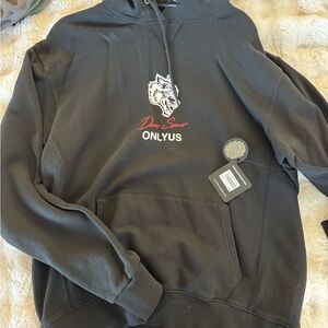 Darc Sport Black Hoodie with Red and White Accents